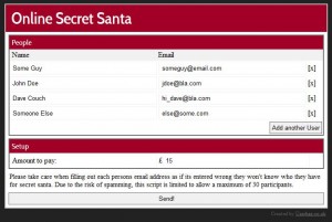 Secret Santa ScreenShot