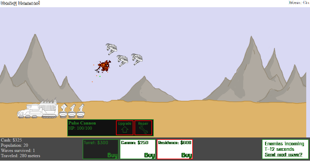 Convoy game screenshot